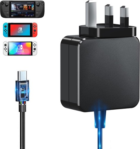 45w switch charger steam deck - 45w,